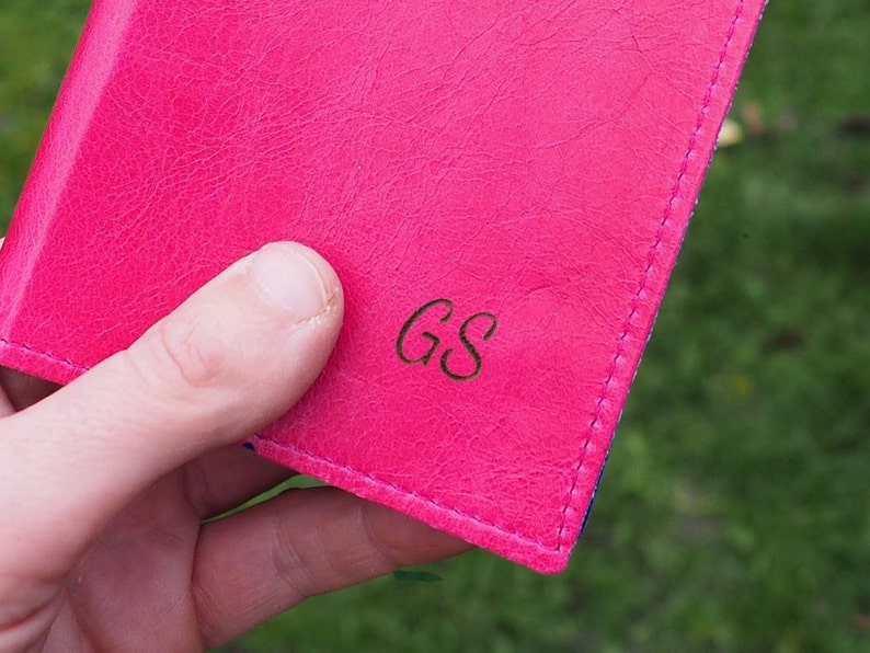 Personalised leather golf scorecard holder, womens golf gift, gift for her, pink golf gift, grandma gift, golf Christmas gift image 2