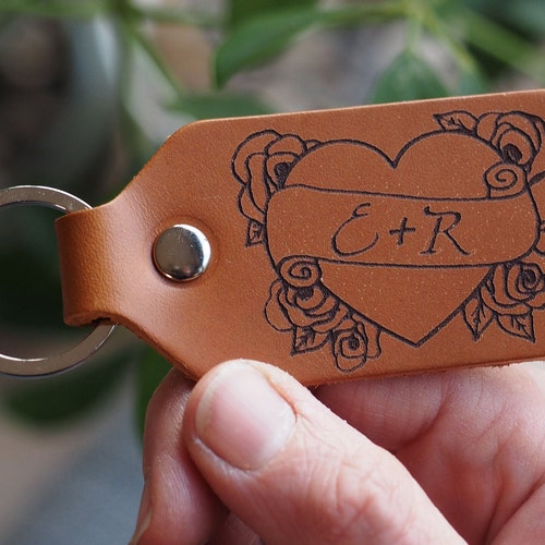 Personalized Hearts and Scrolls Tattoo Design Key Ring - Etsy Personalized Hearts and Scrolls Tattoo Design Key Ring - Etsy