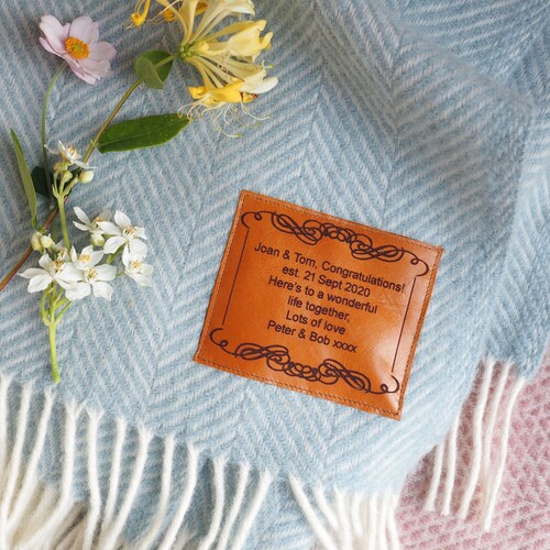 Personalised Wool Blanket Woven Throw Blanket Perfect Etsy