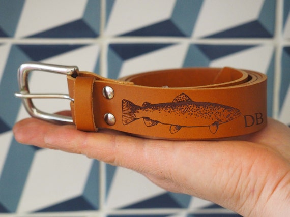 Personalised Fishing Belt in Leather, Fishing Gift, Utility Fishing Belt,  Fishing Gift, Trout, Angling, Fish -  Canada