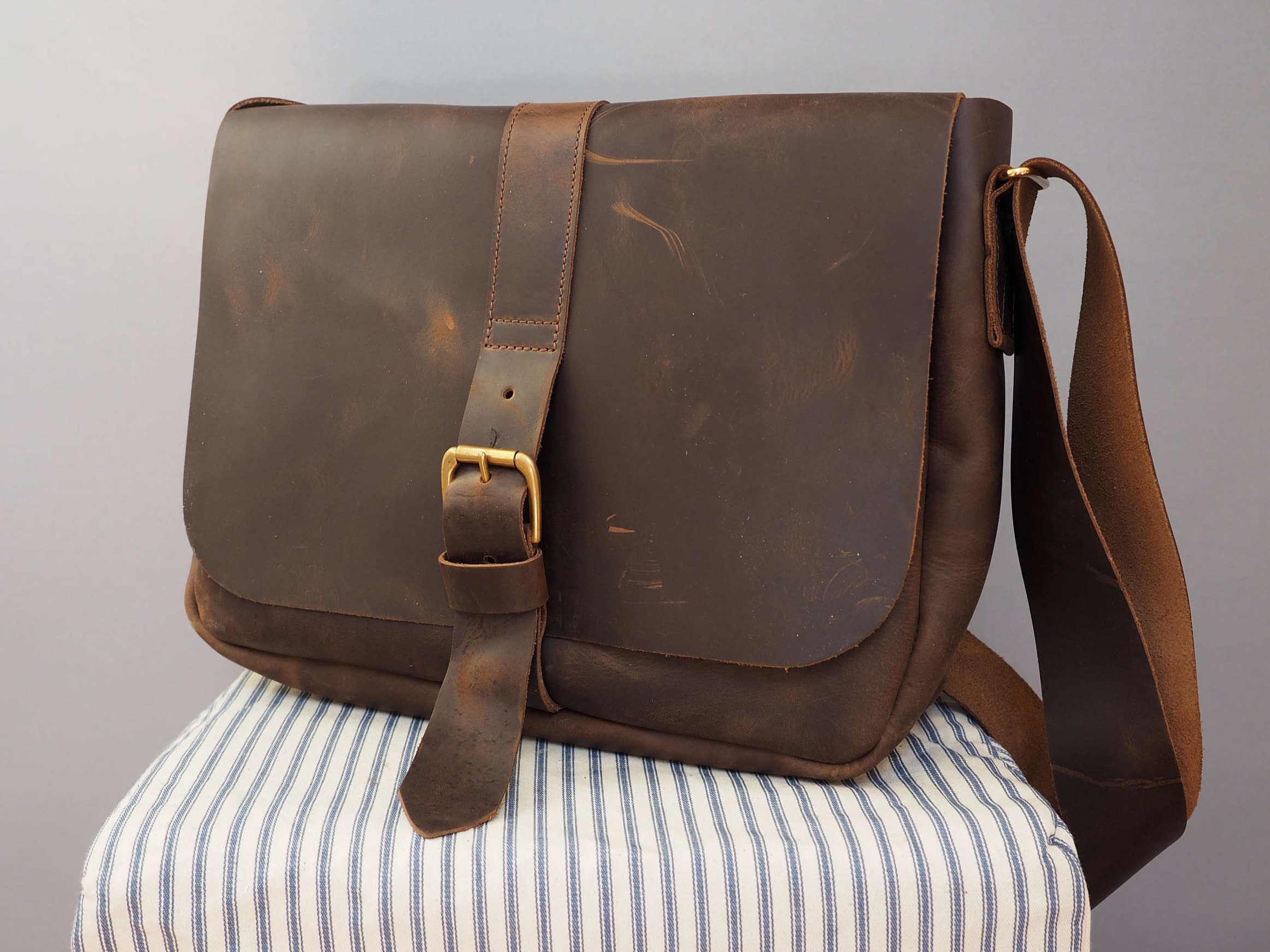 Men's Leather Bag Man Bag Laptop Bag Manbag Leather | Etsy UK