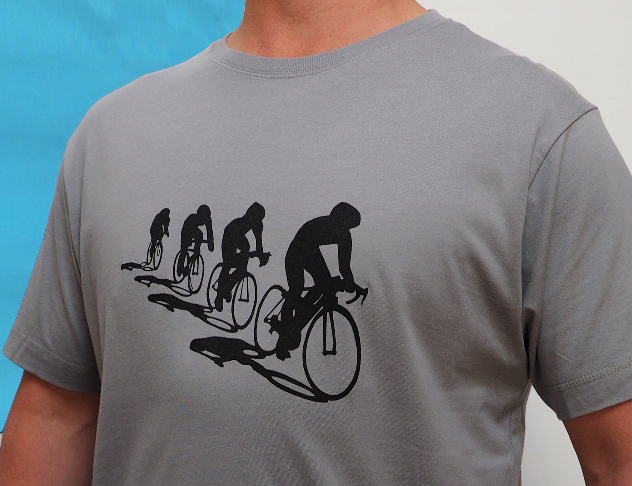 Brillante Casa Soledad Camiseta con estampado de ciclistas y sombras regalo de - Etsy México