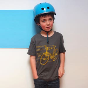 Boys Bike Diagram T Shirt, Cadeau de cyclisme pour garçons, cadeau de vélo, cadeau de cyclisme, cadeau de vélo, cadeau pour lui, cadeau de t-shirt de vélo de Noël image 2