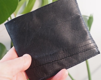 Up-cycled leather jacket wallets