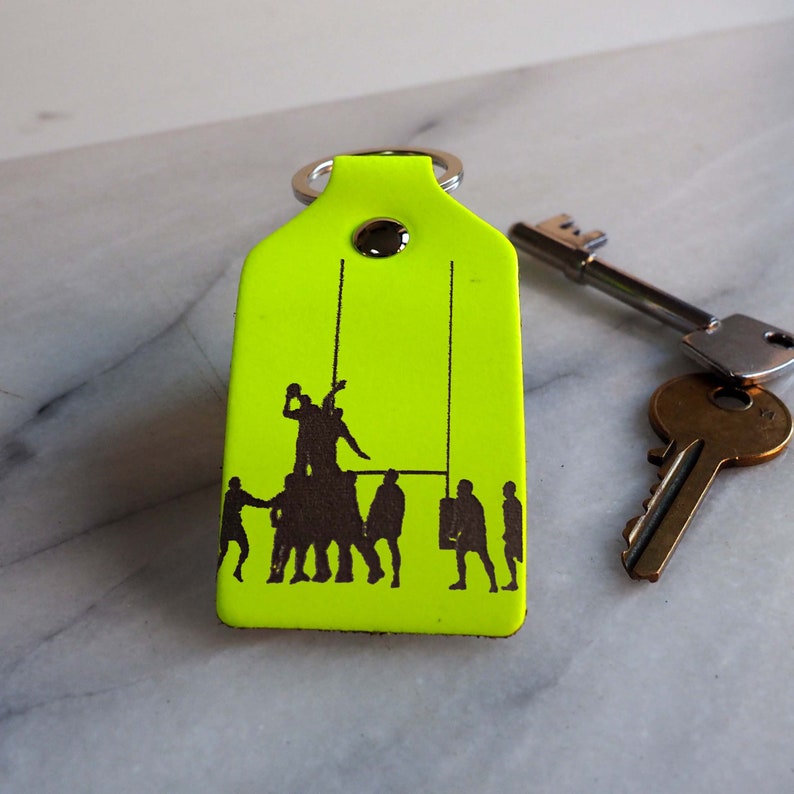 Rugby Keychain With Personalised Message Rugby Keyring Gift Etsy UK