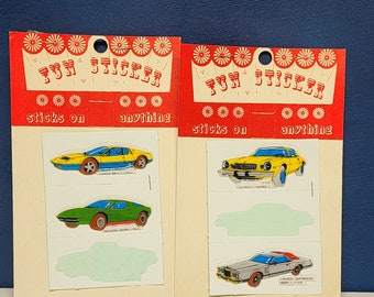 Vintage puffy stickers