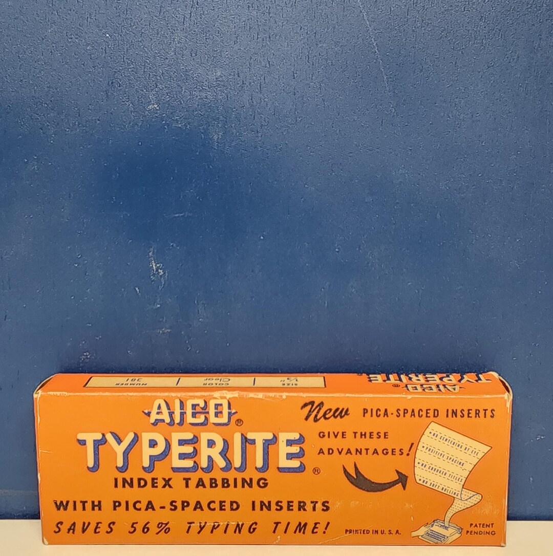 Type Rite Aico Typerite Index Tabbing Inserts - Etsy