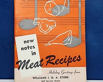 Vintage meat recipes booklet