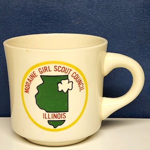 Vintage Girl Scout Coffee Mug Moraine Illinois Council image 1