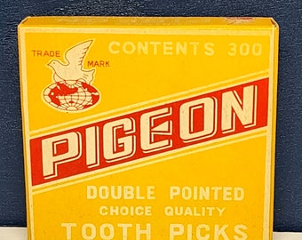 Pigeon Double Pointed 300 Pack Choice Quality Birch Tooth Picks Made In Japan