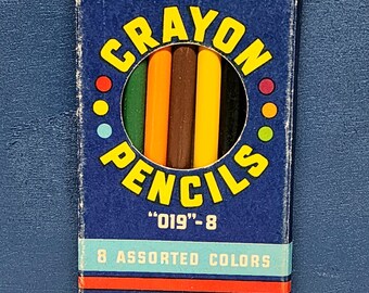 Wood Covered Crayon Pencils 8 Pack by American Pencil Co.