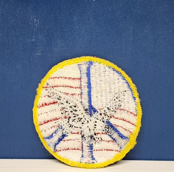 American Flag Eagle Peace Sign Patch - image 9