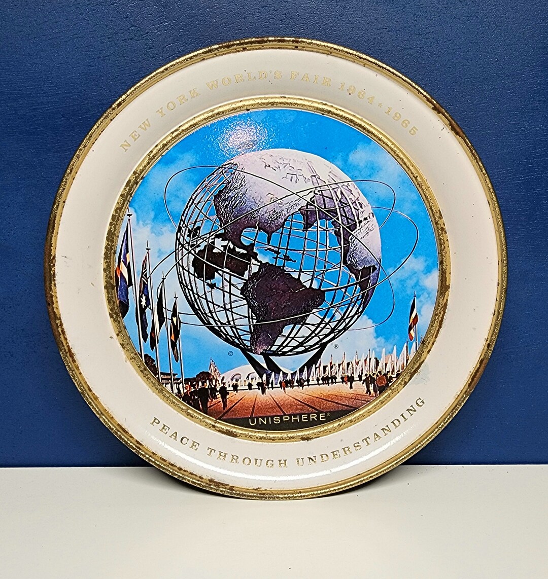 Vintage New York World's Fair Tray 196465 Etsy