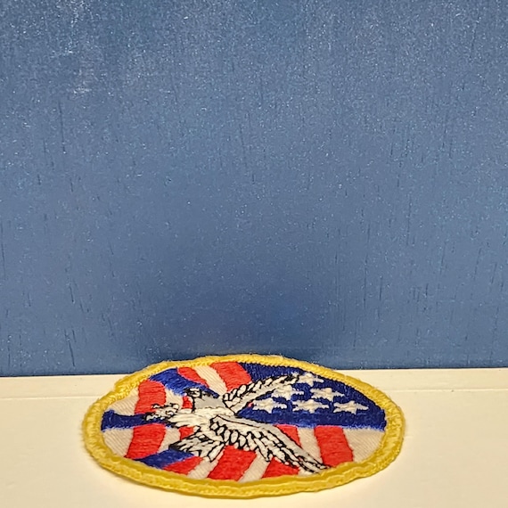 American Flag Eagle Peace Sign Patch - image 11