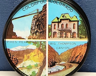 Colorful Colorado Tin Coasters