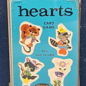 Hearts Card Game Whitman 1963 Complete Deck With Original Case