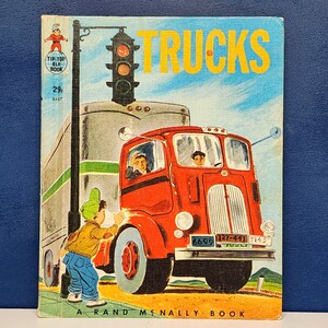 Vintage Rand McNally Tip Top Elf book Trucks