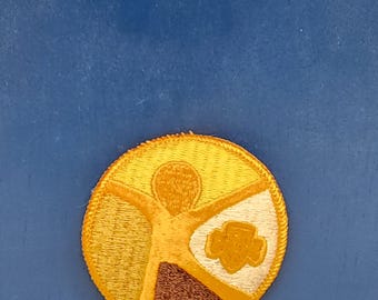 Girl Scout Senior Interest Patch Multi-Cultural World Badge 1974