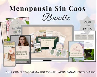 Menopause Wellness Bundle in Spanish | Hormonal Guide & Journal (PDF)