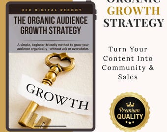 Organic Audience Growth Strategy – Email + Social Media Marketing PDF Guide