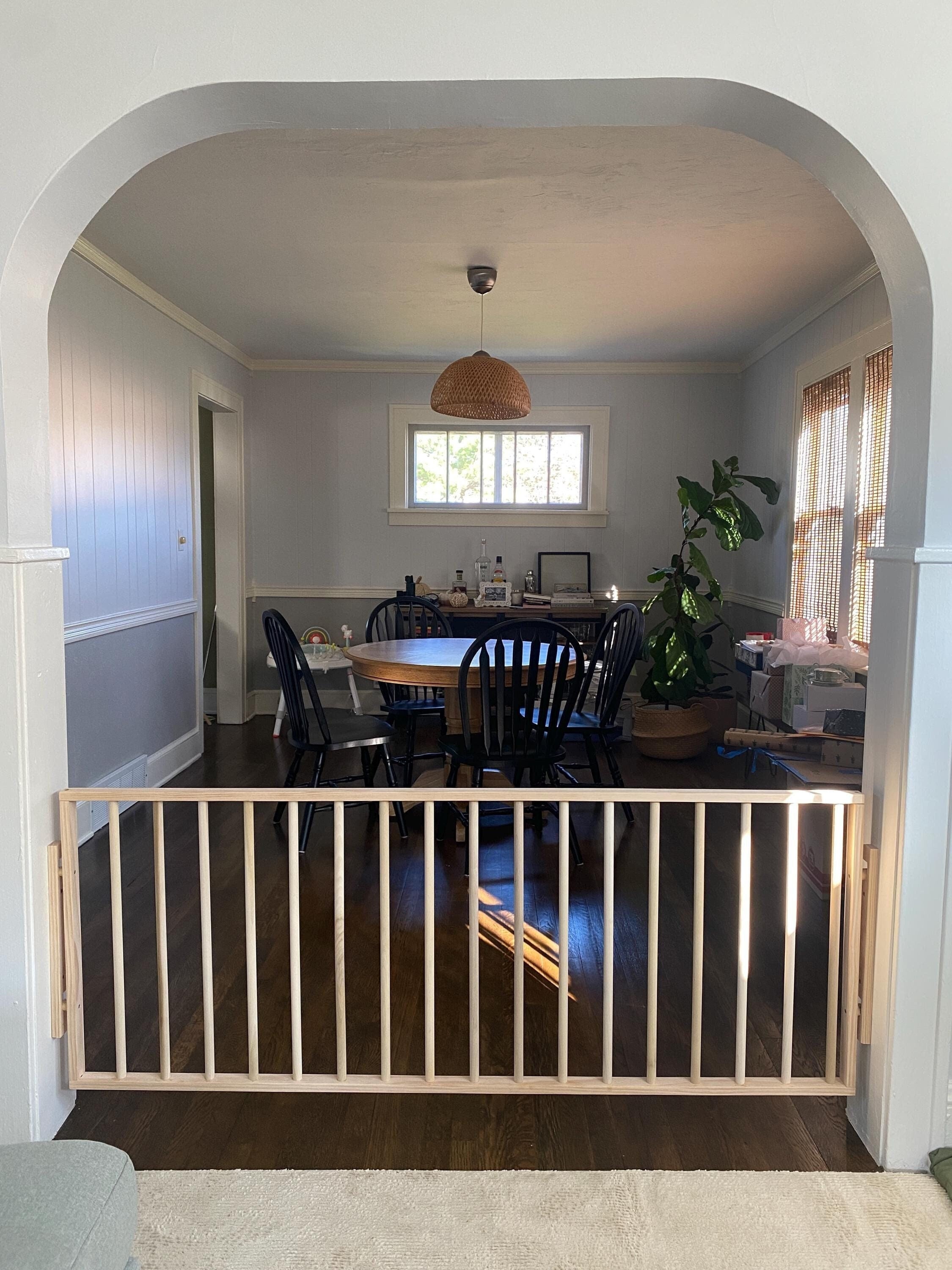 Photo inspiration: Customizable Pet Gate For Apartment Tiny Space Reference: Customizable Wooden Baby Pet Gate