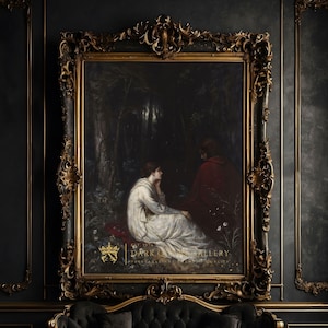 Dark Forest Gothic Art Print: Melancholic Victorian Romance (Digital Download) | 136