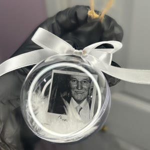 Personalised photograph Bauble