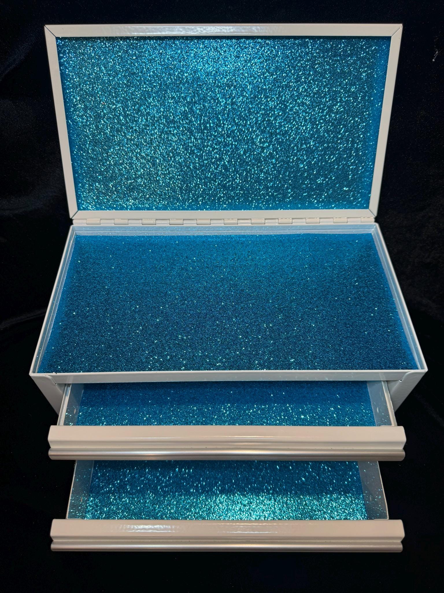 Glitter Drawer Liner Set - BLUE - for Kobalt Mini Toolbox