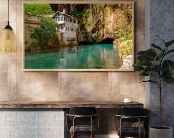 Blagaj Tekke Print – Bosnia River Landscape Photography