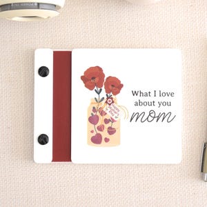 Diario de cartas para mamá, regalo personalizado para el Día de la Madre, álbum de fotos para mamá, regalo de cumpleaños para mamá, álbum de recortes para mamá, un bonito regalo para ella