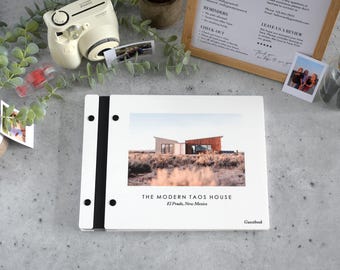 Libro degli ospiti Airbnb moderno, libro di benvenuto Airbnb per case vacanza, registro degli ospiti per case in affitto, regalo di inaugurazione della casa personalizzato