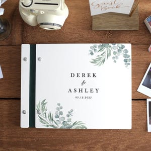 Wedding Guest Book, White Guest Book, Polaroids Guestbook, Wedding Reception Book, Wedding Gift, Engagement Sign In Book, Photo Album