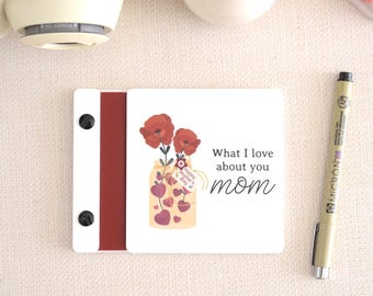 Diario Cartas para Mamá, Regalo Personalizado para el Día de la Madre, Álbum de Fotos para Mamá, Regalo de Cumpleaños para Mamá, Álbum de Recortes para Mamá, Lindo Regalo para Ella