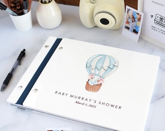 Custom Baby Shower Guest Book, Baby Memory Book, Baby Shower Gift, Advice for Mom to be Book, Guest Sign In Book, Baby Photo Album