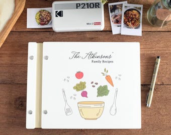 Personalized Recipe Book, Custom Cookbook Journal, Mothers Day Gift, Family Cook book, Unique Gift for Mom, Bridal Shower Gift for Her