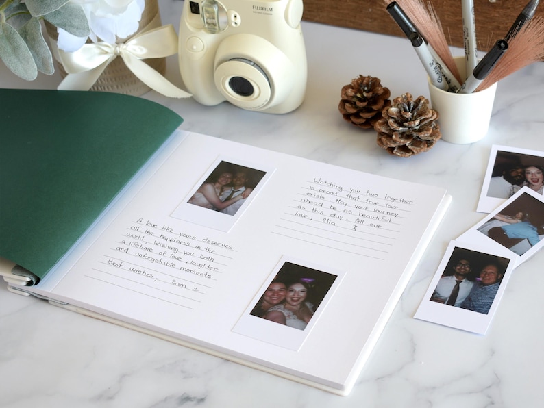 Class of 2026 Graduation Guest Book, Custom Polaroid Guestbook, Grad Party Sign in Book, Graduation Advice and Wishes image 5