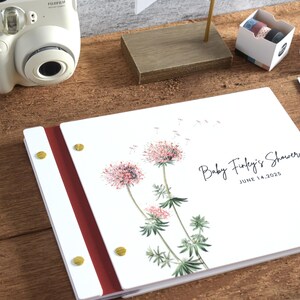 Custom Shower Guest Book, Custom Baby Memory Book, Baby Shower Gift, Advice for Mom to be Book, Guest Sign In Book, Baby Photo Album