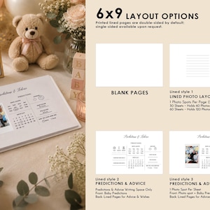 A Sweet Baby Is On the Way - Custom Baby Shower Guest Book, Girl or Boy Baby Shower, Baby Predictions and Advice Polaroid Guest Book image 10