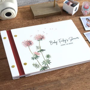Custom Shower Guest Book, Custom Baby Memory Book, Baby Shower Gift, Advice for Mom to be Book, Guest Sign In Book, Baby Photo Album