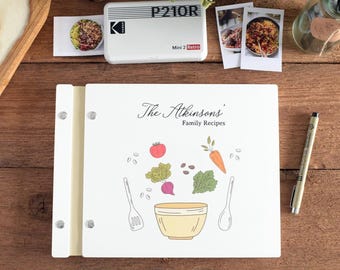Personalized Recipe Book, Custom Cookbook Journal, Mothers Day Gift, Family Cook book, Unique Gift for Mom, Bridal Shower Gift for Her
