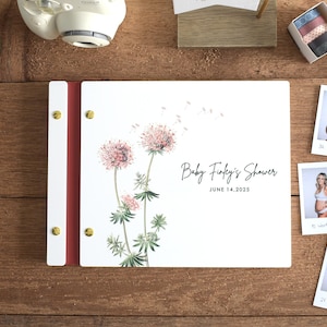Custom Shower Guest Book, Custom Baby Memory Book, Baby Shower Gift, Advice for Mom to be Book, Guest Sign In Book, Baby Photo Album
