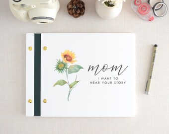 Álbum de recortes personalizado para el Día de la Madre, diario para mamá, regalo del Día de la Madre de parte de los hijos, regalo de cumpleaños para mamá, regalo para ella.