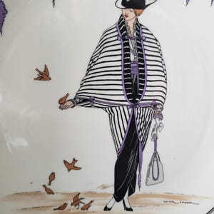 Vintage Villeroy & Boch Porcelain Plate: 1900 Art Nouveau Design