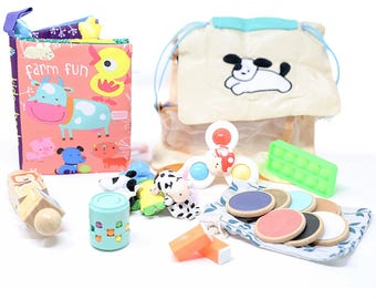 Montessori Activity Busy Bag (age 6 months to 2 years)