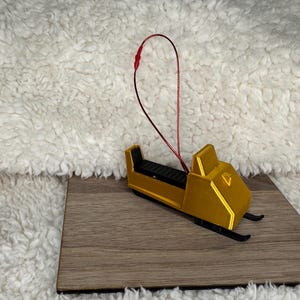 Vintage snowmobile ornaments