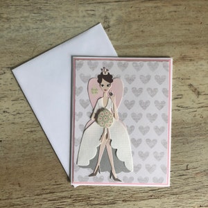 Bride to Be Engagement, Bridal Shower Handmade Greeting Card image 6