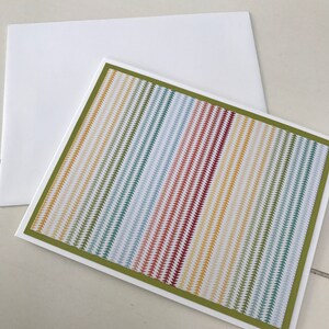 Studio Calico Snippets Stationery with Coordinating Envelopes Set of 6 Handmade Set of Notecards image 3