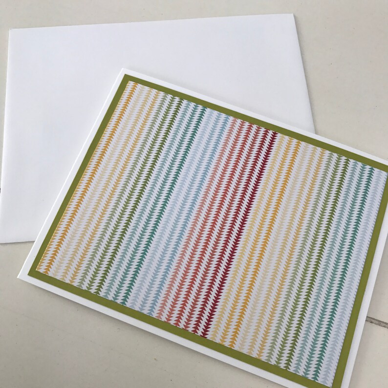 Studio Calico Snippets Stationery with Coordinating Envelopes Set of 6 Handmade Set of Notecards image 3