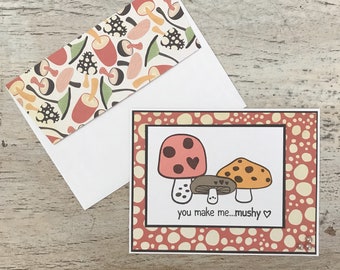 You make me...mushy - Wedding/Love/Anniversary/Foodie Card