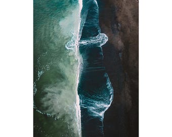 Muir Beach from Above – Fine Art Aerial Coastal Photography Print, California Morning